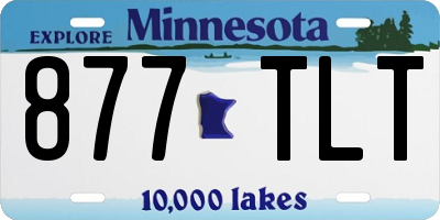 MN license plate 877TLT