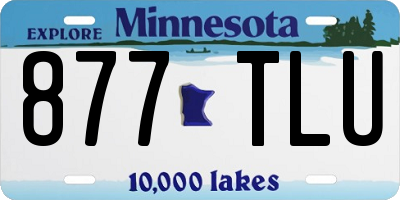 MN license plate 877TLU
