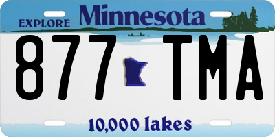 MN license plate 877TMA