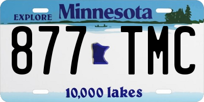MN license plate 877TMC