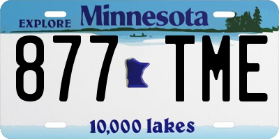 MN license plate 877TME