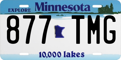 MN license plate 877TMG