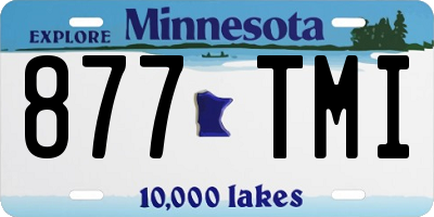 MN license plate 877TMI