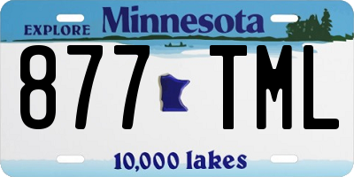 MN license plate 877TML