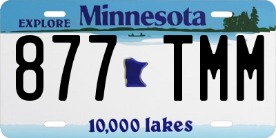 MN license plate 877TMM