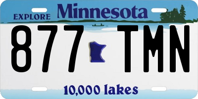 MN license plate 877TMN