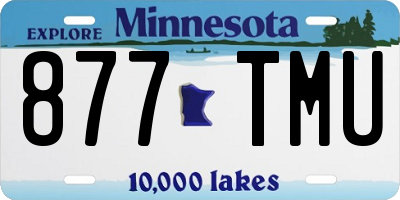 MN license plate 877TMU