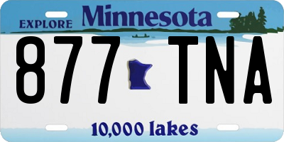 MN license plate 877TNA