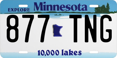 MN license plate 877TNG