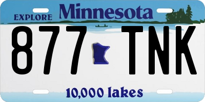MN license plate 877TNK