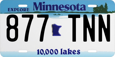 MN license plate 877TNN