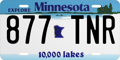 MN license plate 877TNR