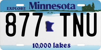 MN license plate 877TNU
