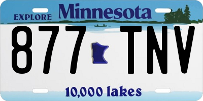 MN license plate 877TNV
