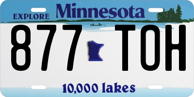 MN license plate 877TOH