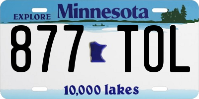 MN license plate 877TOL