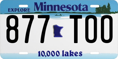 MN license plate 877TOO