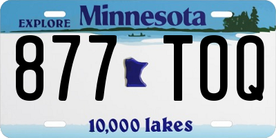 MN license plate 877TOQ