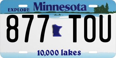 MN license plate 877TOU
