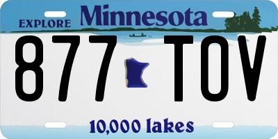 MN license plate 877TOV