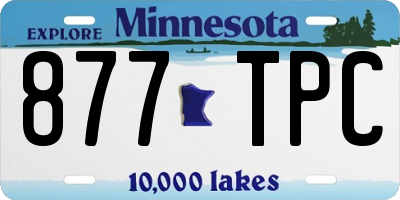 MN license plate 877TPC
