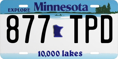 MN license plate 877TPD