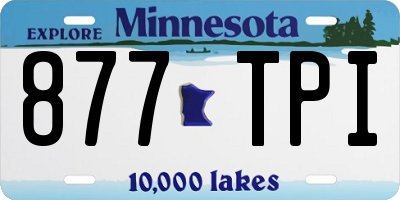 MN license plate 877TPI