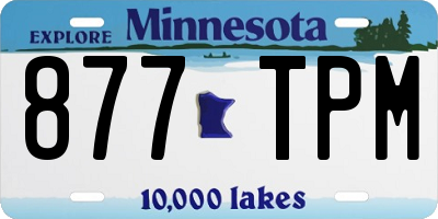 MN license plate 877TPM