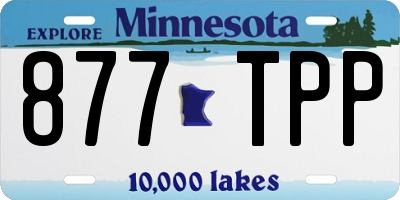 MN license plate 877TPP