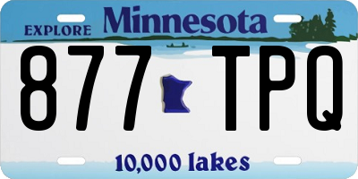 MN license plate 877TPQ