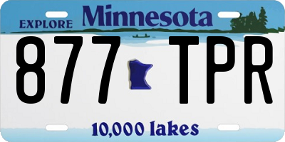 MN license plate 877TPR