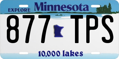 MN license plate 877TPS