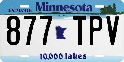 MN license plate 877TPV