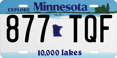 MN license plate 877TQF