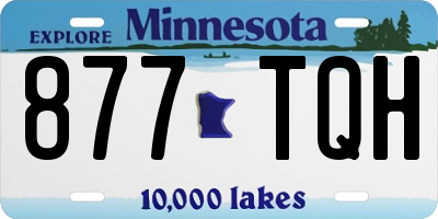 MN license plate 877TQH