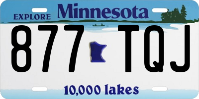 MN license plate 877TQJ
