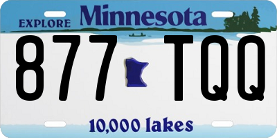 MN license plate 877TQQ