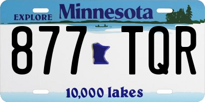 MN license plate 877TQR