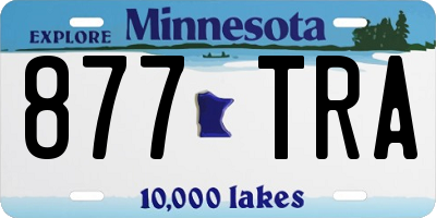 MN license plate 877TRA
