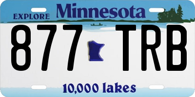 MN license plate 877TRB