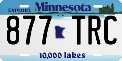 MN license plate 877TRC