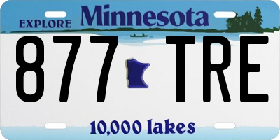 MN license plate 877TRE