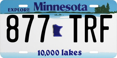 MN license plate 877TRF
