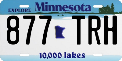 MN license plate 877TRH