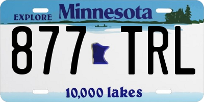 MN license plate 877TRL