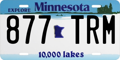 MN license plate 877TRM