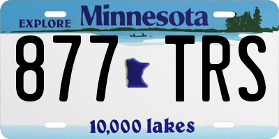 MN license plate 877TRS