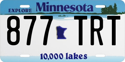 MN license plate 877TRT