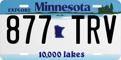 MN license plate 877TRV