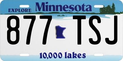 MN license plate 877TSJ